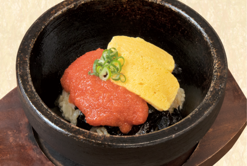 石焼かねふく明太子＆だし巻き玉子のビビンバ