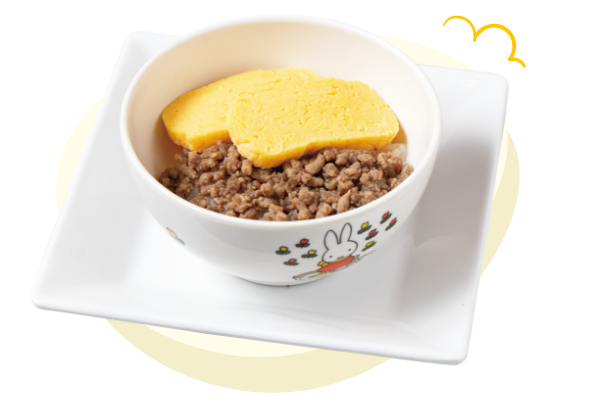 お子様そぼろとたまごの２色丼