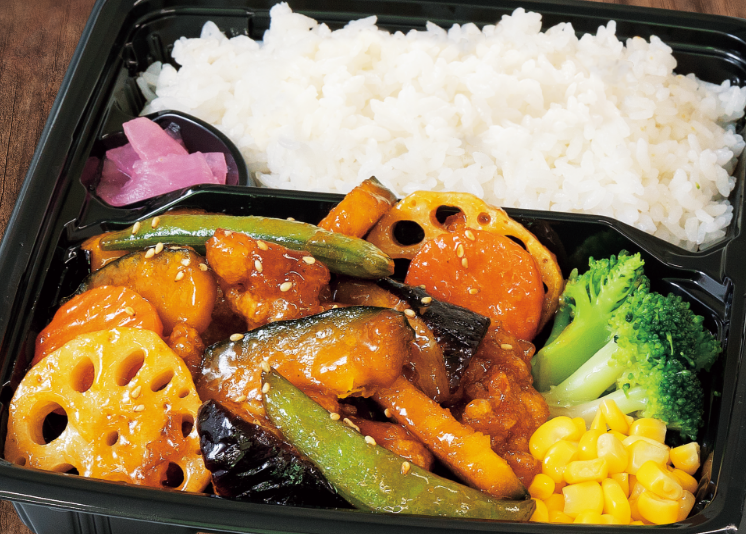 鶏と野菜の黒酢炒め弁当