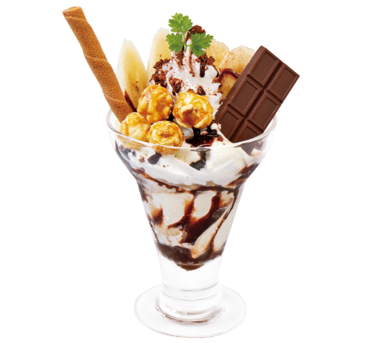 チョコバナナパフェ