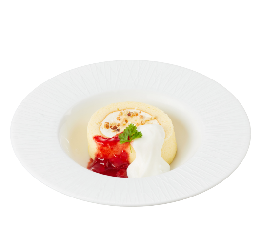 自家製ロールケーキ