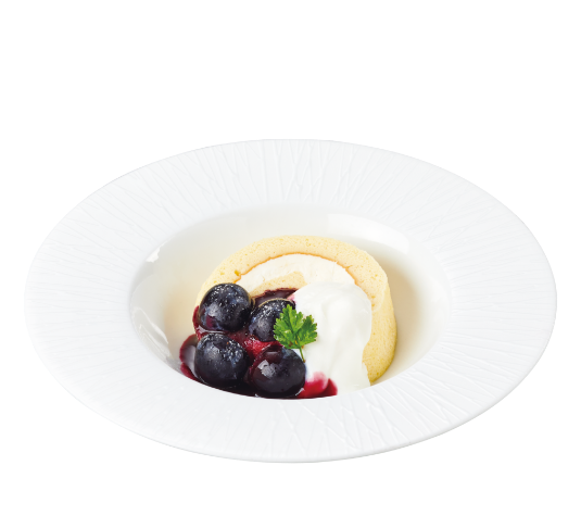 ””自家製”ぶどうのロールケーキ